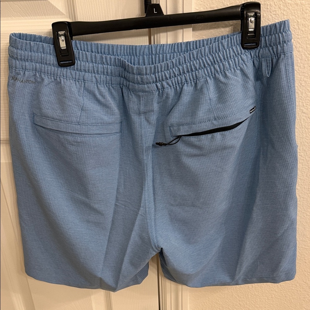 Hurley Light Blue Athletic Drawstring Shorts - Picture 2 of 3